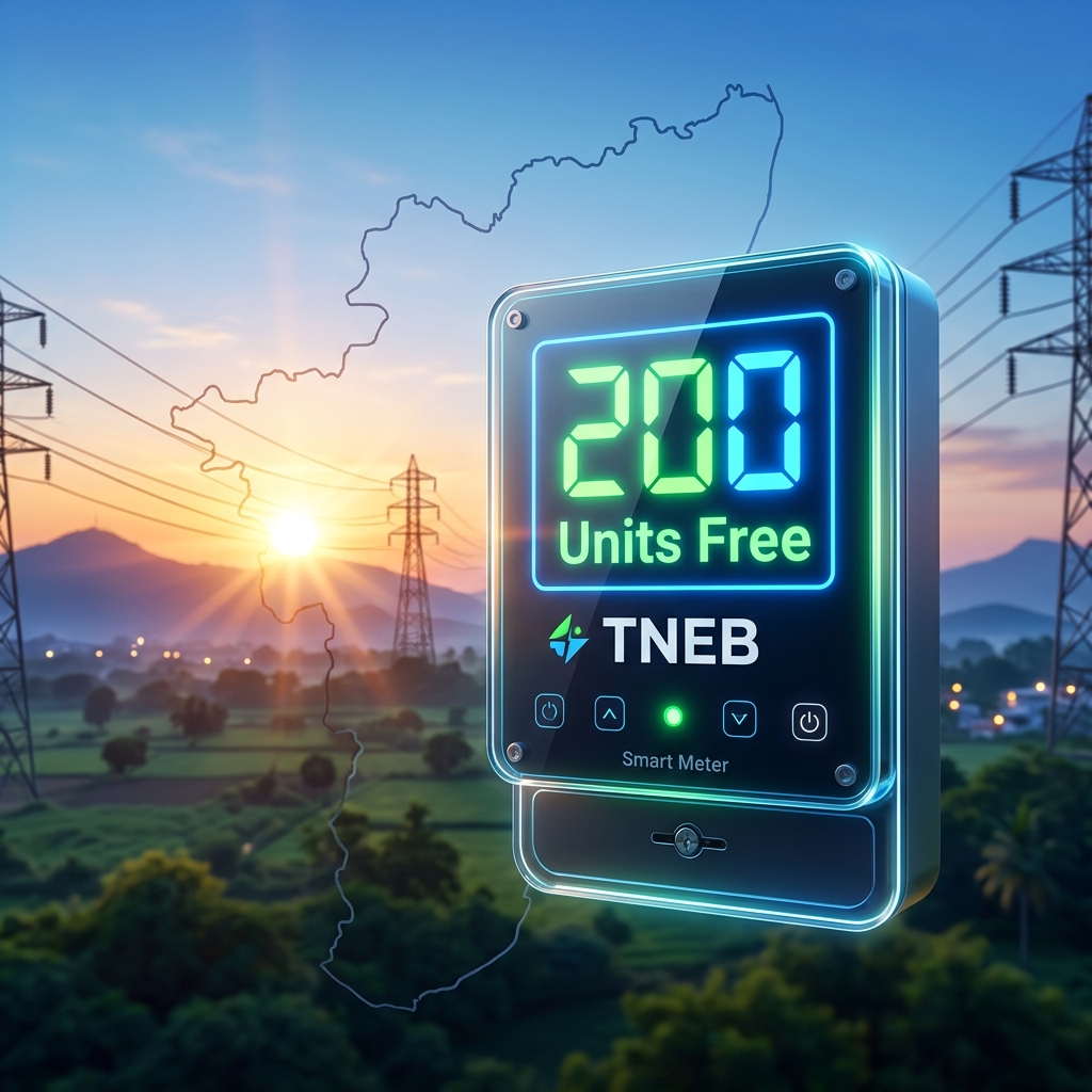 TNEB 200 Units Free: New CM's 1st Signature Announcement & 2026 Policy Guide